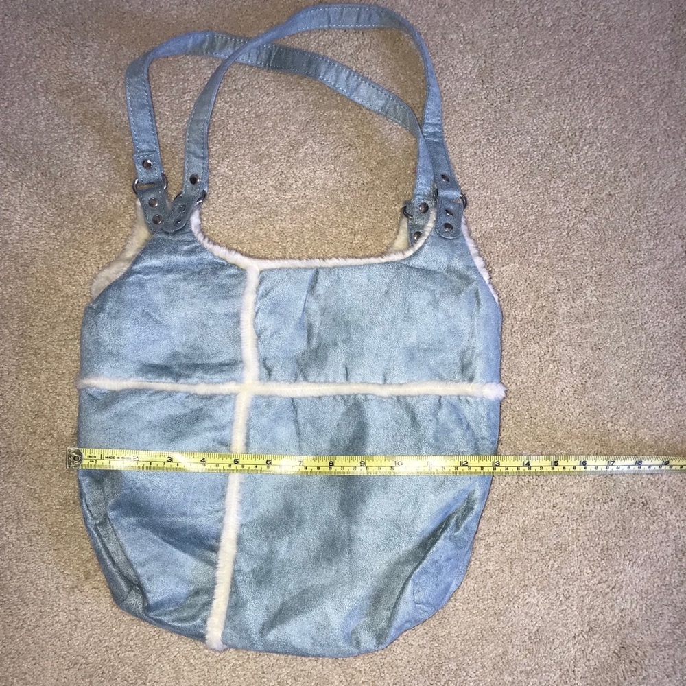 Soft blue tote bag